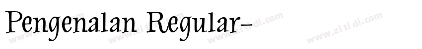 Pengenalan Regular字体转换